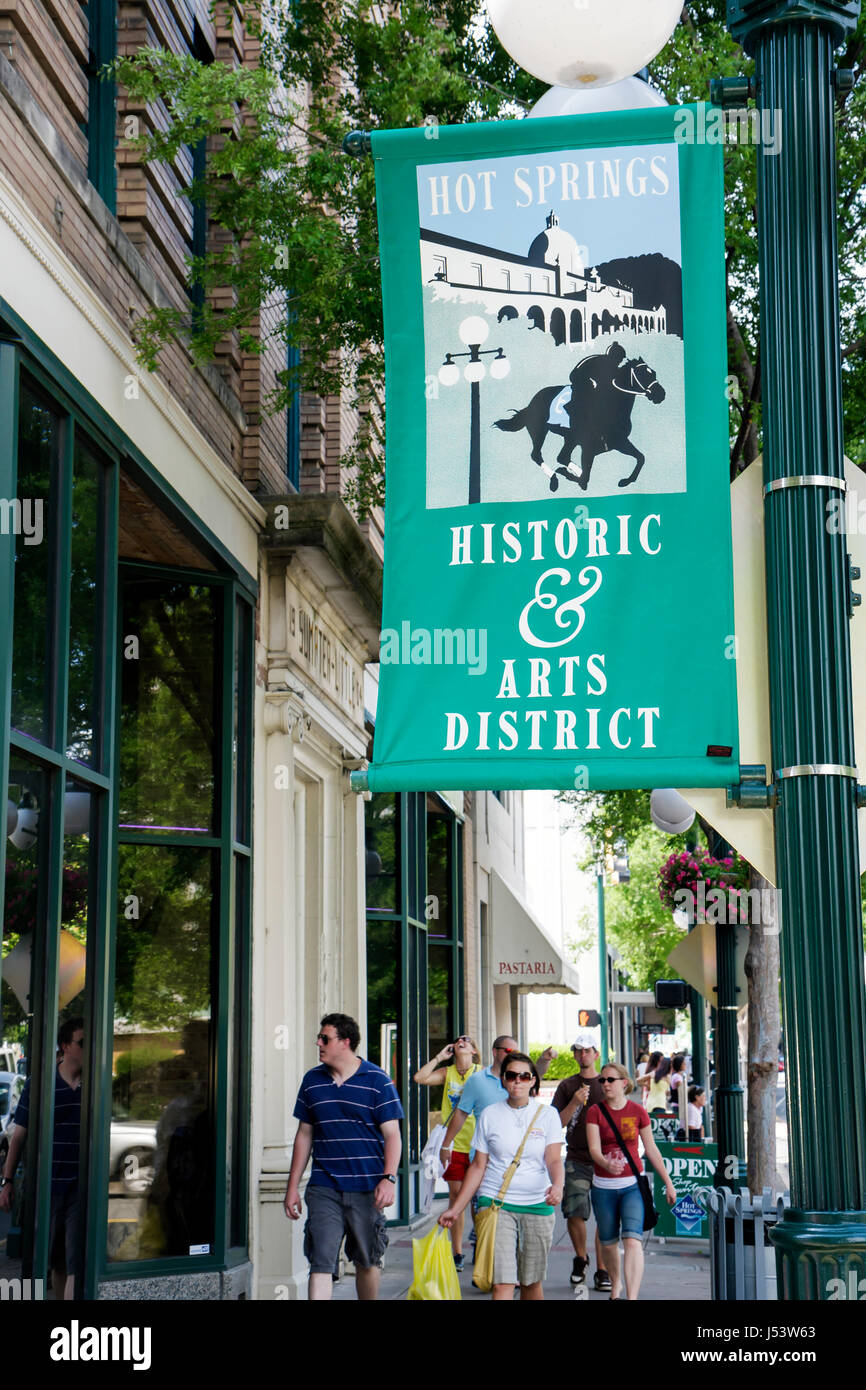 Arkansas Hot Springs, Central Avenue, Historic & Arts District, Shopping Shopper Shopper Shop Shops Markt Märkte Marktplatz Kauf Verkauf, Einzelhandel Stockfoto