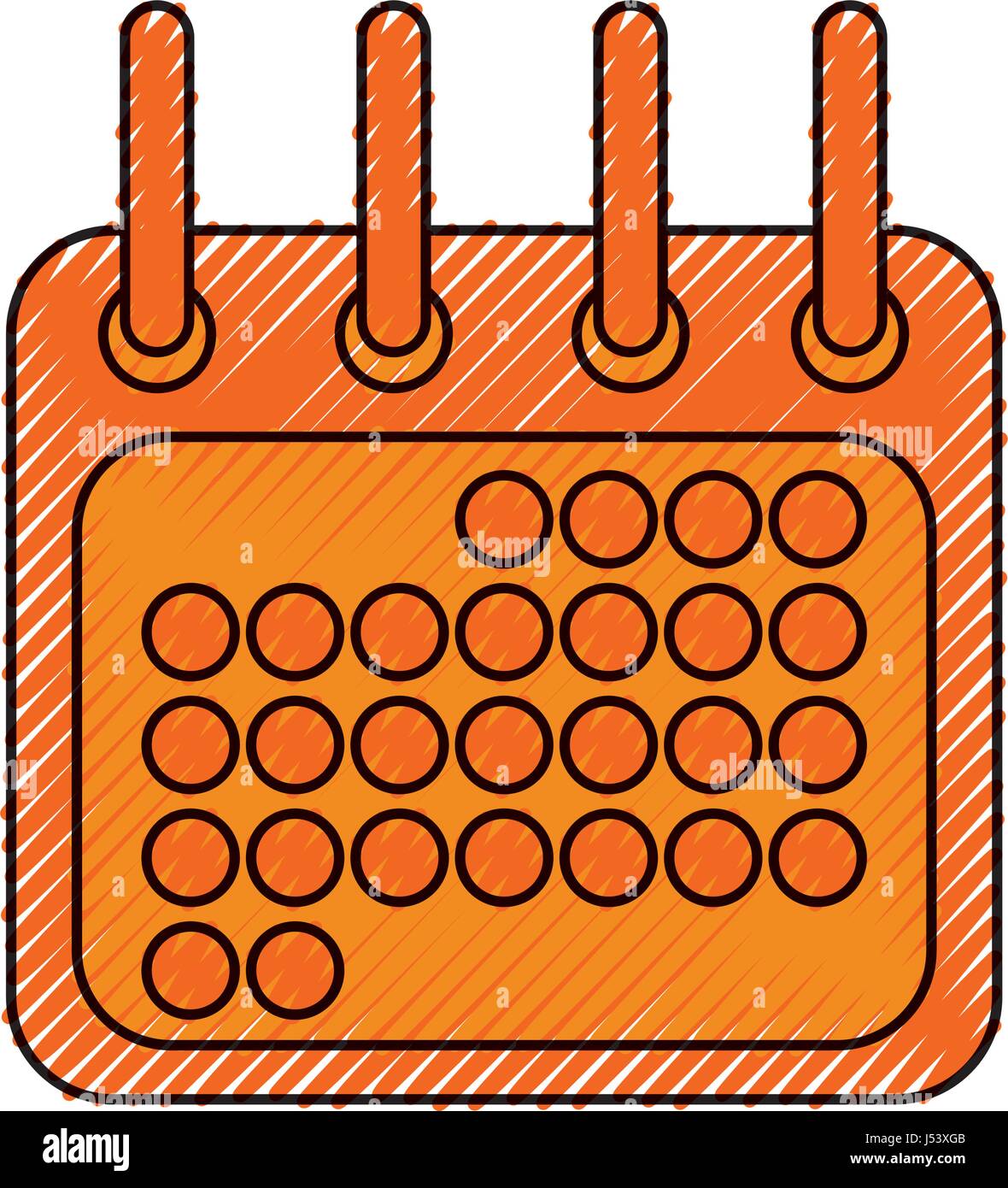 Kalender zeichnen Zeichen Stock-Vektorgrafik - Alamy