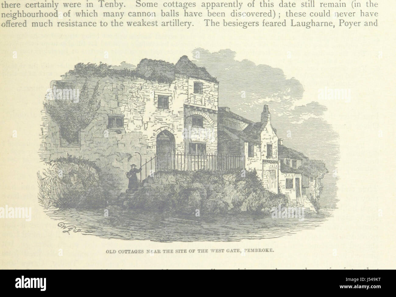 Die Geschichte von Little England über Wales und den Non-Kymric-Kolonie ließ sich in Pembrokeshire Stockfoto