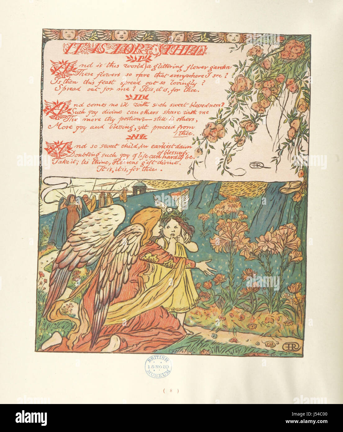 Blumen des Paradieses. Musik, Vers, Design & Illustration von R. F. Hallward Stockfoto