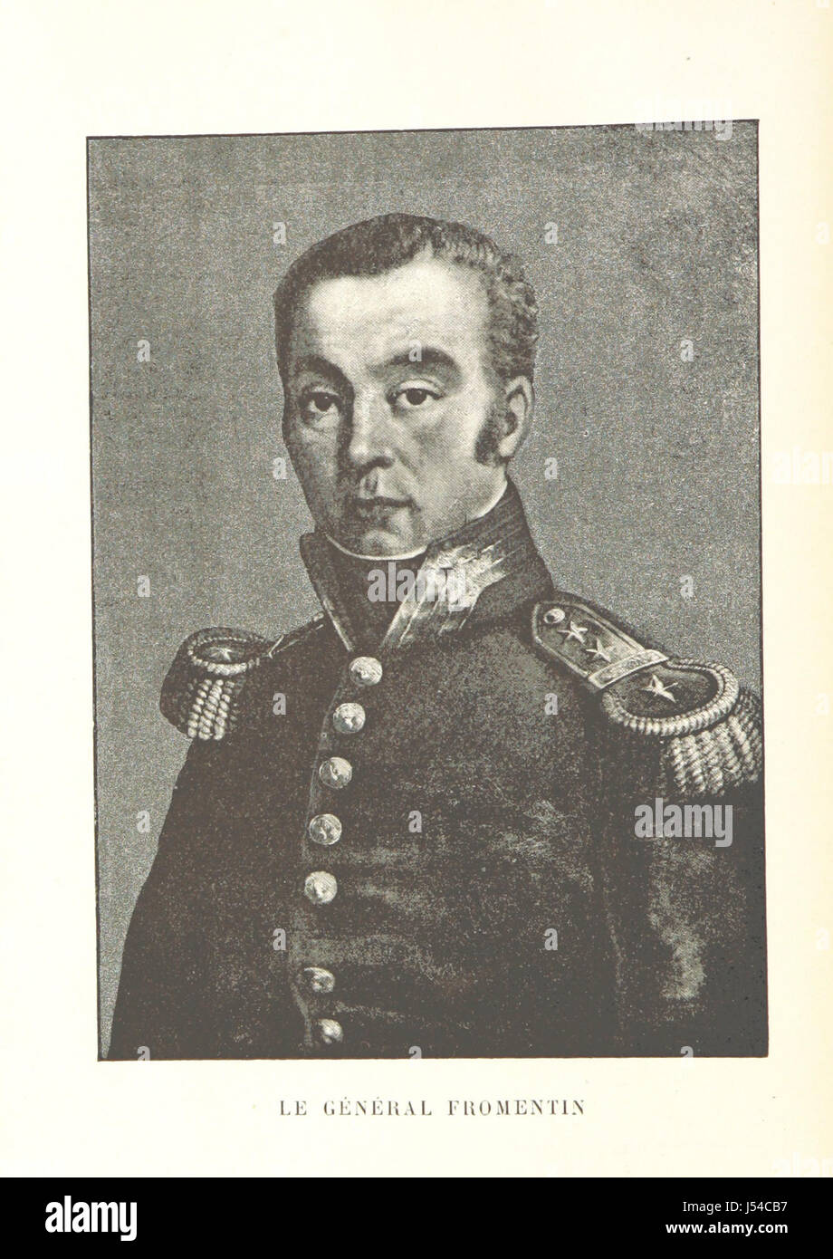 Dieser historische Bericht beschreibt das Leben und den Militärdienst von General Fromentin, wobei er sich auf seine Rolle in der Nordarmee zwischen 1792 und 1794 während der Französischen Unabhängigkeitskriege konzentriert. Stockfoto
