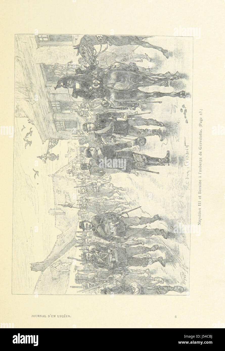 Journal d ' un Lycéen de 14 Ans Anhänger le Siège de Paris, 1870-1871... Ouvrage Illustré de 20 Gravuren... par Eug. Charlers, et d ' une Carte, etc. Stockfoto