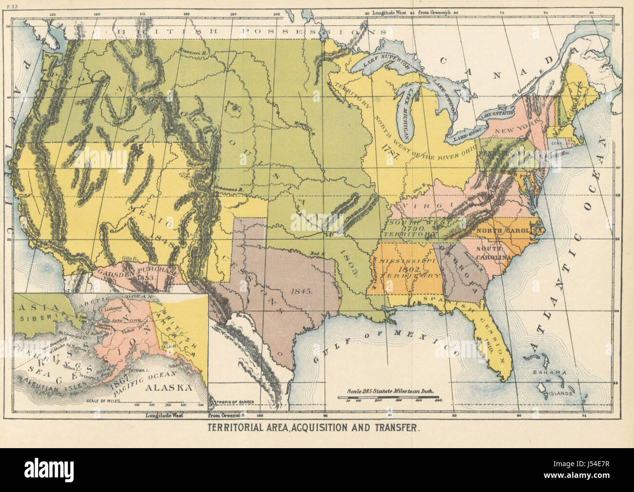 Bild von Seite 45 des "U.S. Ein Index für die Vereinigten Staaten von Amerika, etc. " Stockfoto