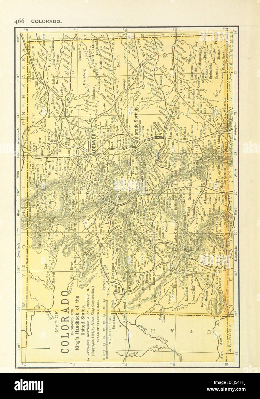 Ein Bild von Seite 468 des „King's Hand-Book of the United States“ zeigt verschiedene Wahrzeichen und kulturelle Details in den USA als Teil einer historischen Referenz für die amerikanische Geographie. Stockfoto