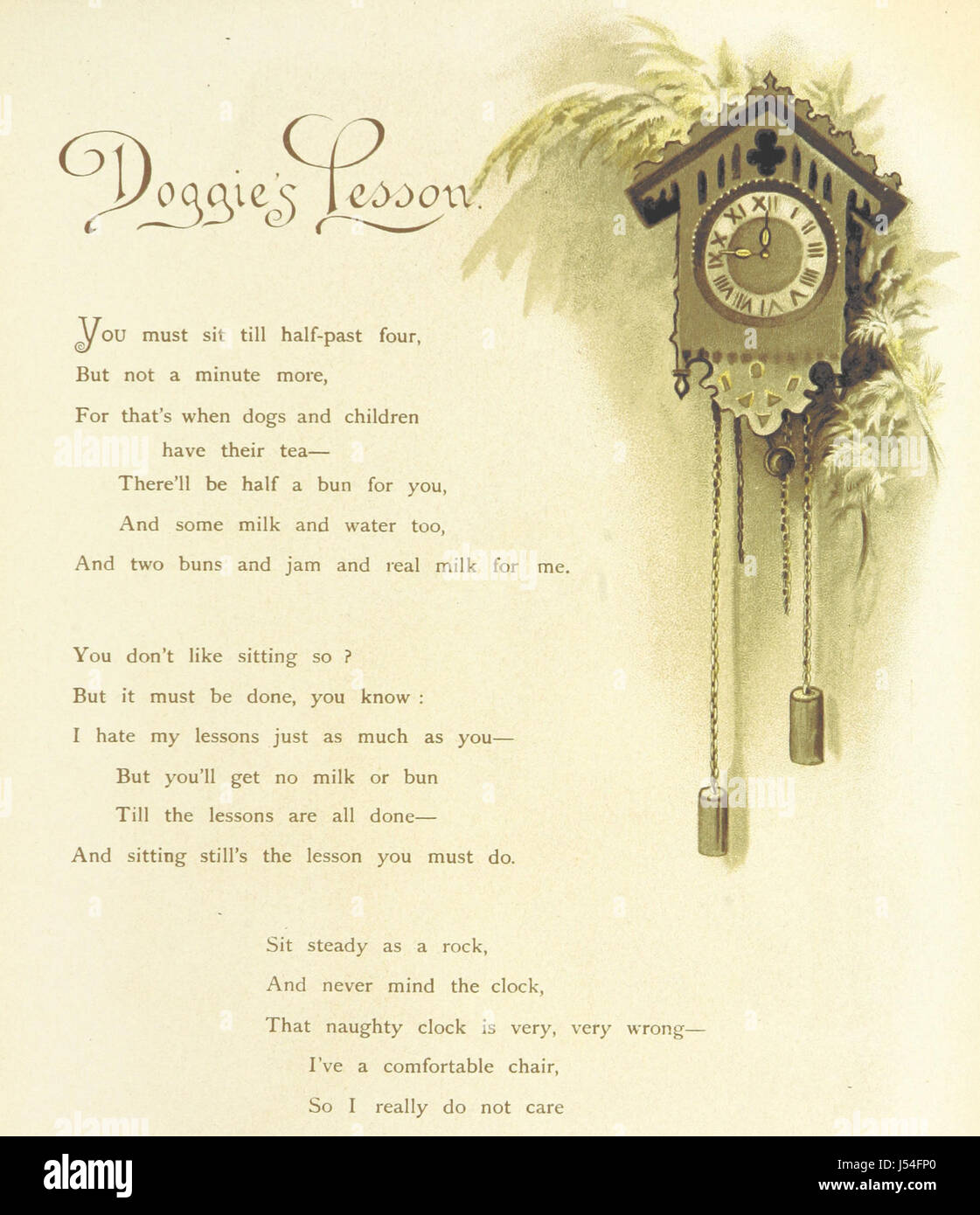 Blumen bringen ich und ich singen... Gedichte von E. Bland, H. M. Burnside, A. Scanes Stockfoto