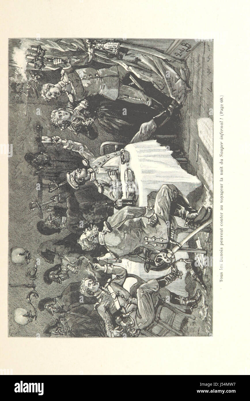 La Retraite infernale beschreibt den militärischen Rückzug der Loire-Armee während des Deutsch-Französischen Krieges von 1870 bis 1871, illustriert mit Gravuren und Karten, die eine visuelle Geschichte des Rückzugs liefern. Stockfoto