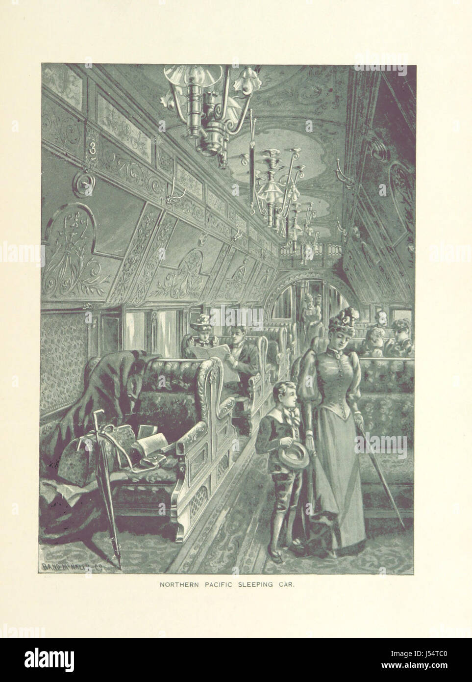 6.000 Meilen durch ein Wunderland. Eine Beschreibung der wunderbaren Region wird durchzogen von der Northern Pacific Railroad. Von Olin D. Wheeler. Illustrierte, etc. Stockfoto