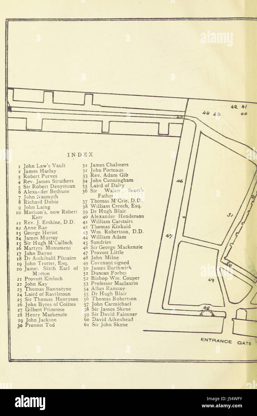 Bild von Seite 6 "Der berühmteste Epitaphien und monumentalen Inschriften in der Greyfriars Friedhof, Edinburgh, etc." Stockfoto