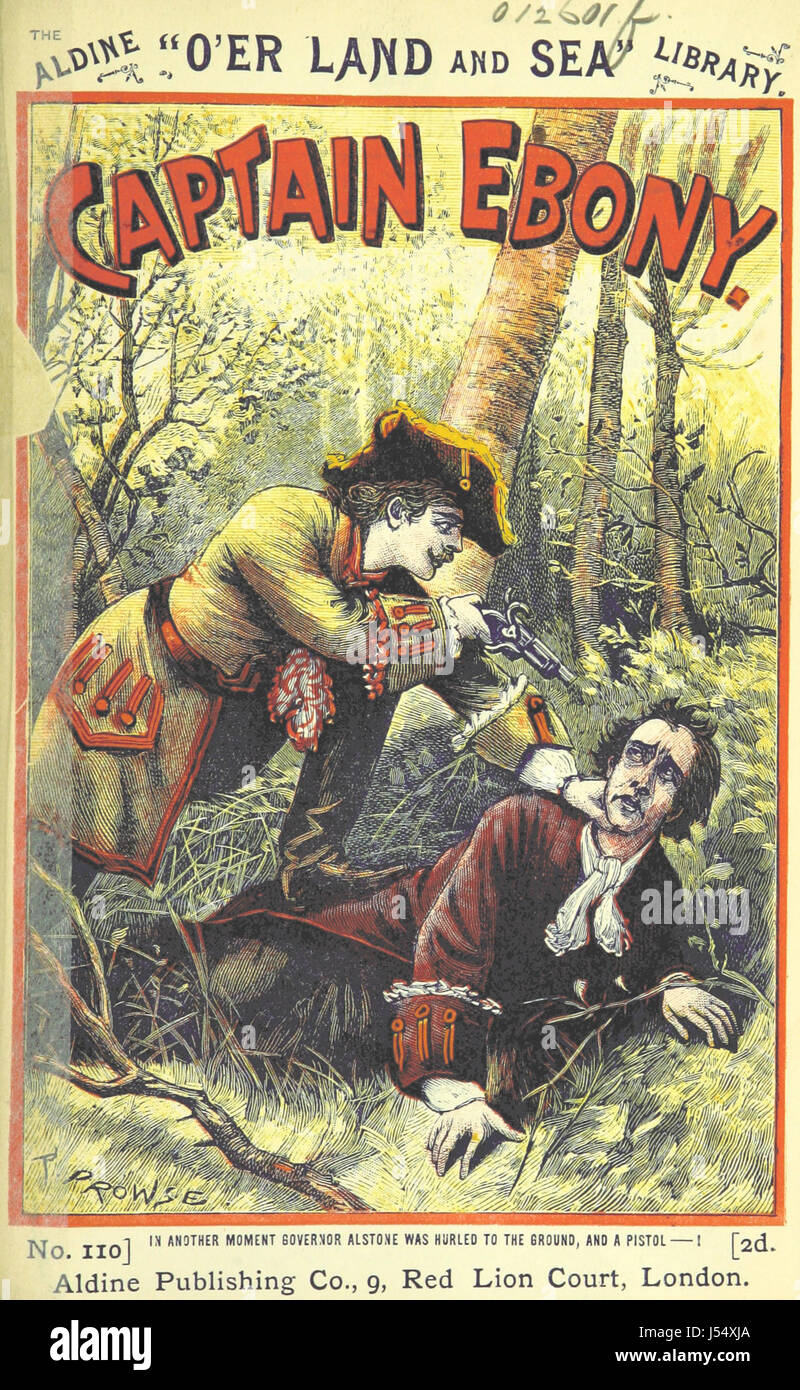 Eine Sammlung mit dem Titel „The Aldine O'er Land and Sea“, die Werke von Aldine Press zeigt. Sie betont die Themenvielfalt von Geographie bis Literatur und hebt den Beitrag der Presse zu historischem und kulturellem Wissen in verschiedenen Bereichen hervor. Stockfoto