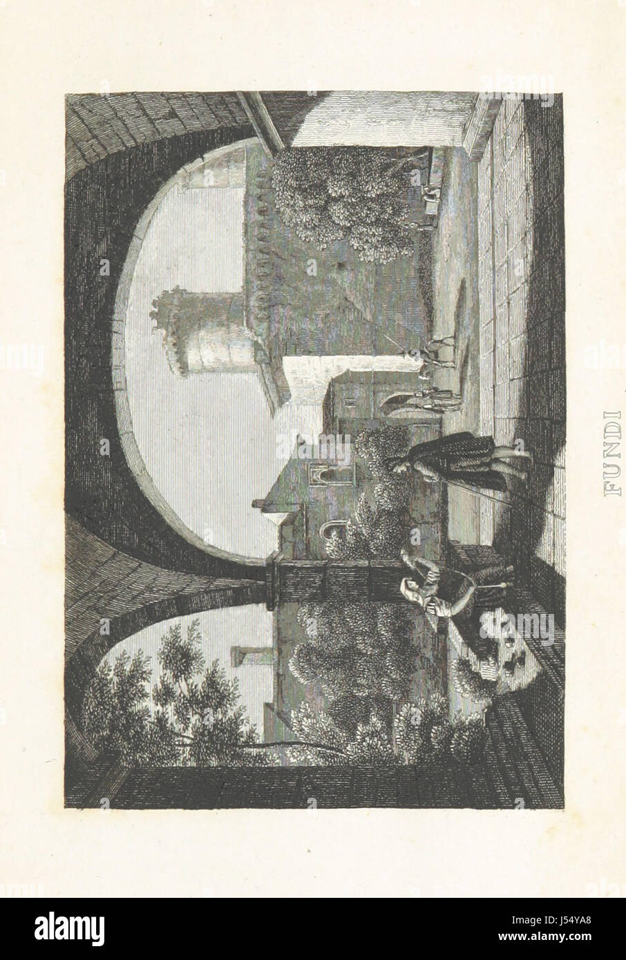 Dieses Werk enthält dreißig gravierte Bilder, die von den Werken Horace inspiriert wurden, mit Illustrationen von C. Frommel und Zeichnungen von Catel. Er stellt eine visuelle Darstellung von Horaces literarischen Beiträgen dar. Stockfoto