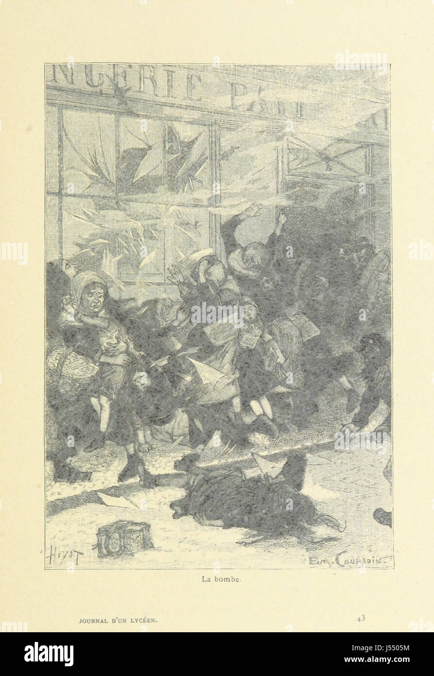Journal d ' un Lycéen de 14 Ans Anhänger le Siège de Paris, 1870-1871... Ouvrage Illustré de 20 Gravuren... par Eug. Charlers, et d ' une Carte, etc. Stockfoto