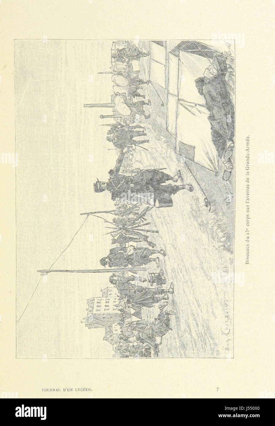 Journal d ' un Lycéen de 14 Ans Anhänger le Siège de Paris, 1870-1871... Ouvrage Illustré de 20 Gravuren... par Eug. Charlers, et d ' une Carte, etc. Stockfoto