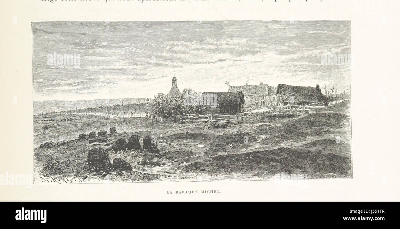 Dieser Titel bezieht sich auf ein Buch oder eine Publikation über Belgien mit 323 Holzstichen, die verschiedene Szenen oder Wahrzeichen des Landes darstellen, wahrscheinlich ein historisches oder kulturelles Werk. Stockfoto