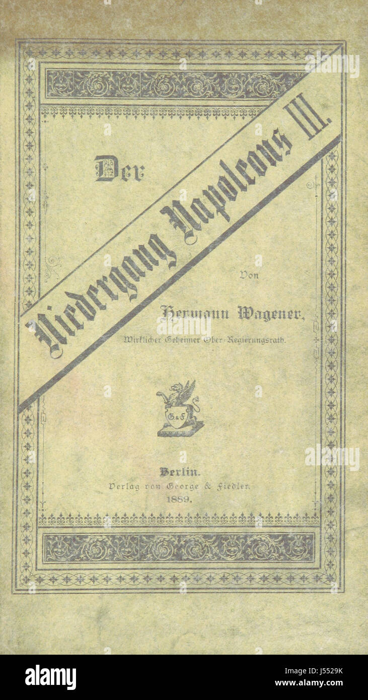 Der Niedergang Napoleons III. Bezieht sich auf den Niedergang der Herrschaft des französischen Kaisers, insbesondere auf die Ereignisse, die zu seinem Untergang in den 1870er Jahren führten Die Periode markierte das Ende des Zweiten Französischen Reiches nach militärischen Niederlagen und dem Deutsch-Französischen Krieg. Stockfoto