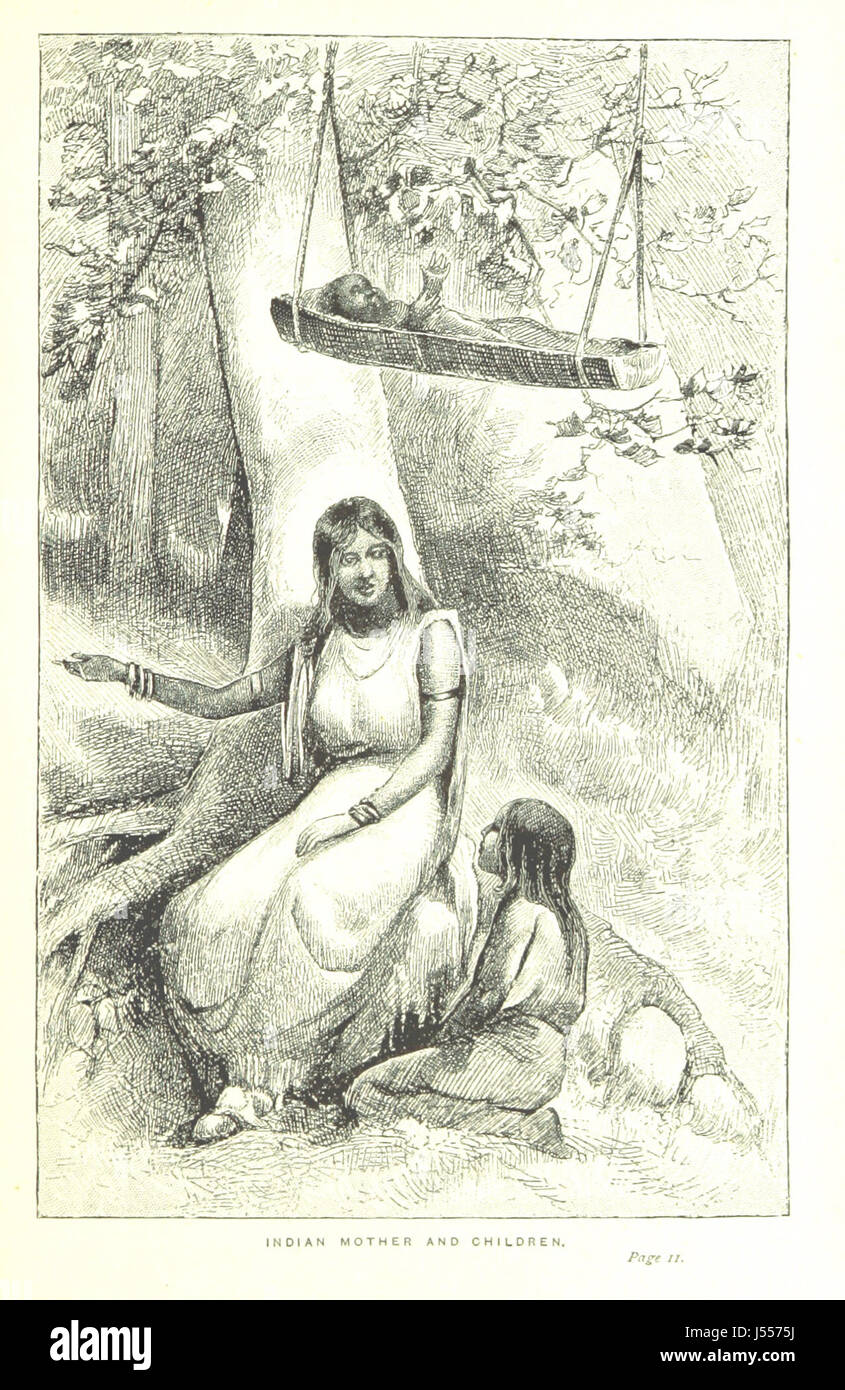 Ein Bild von Seite 13 von „Geschichten in der amerikanischen Geschichte“, das ein bedeutendes Ereignis oder eine Figur in der amerikanischen Geschichte illustriert und der Erzählung einen visuellen Kontext bietet. Stockfoto