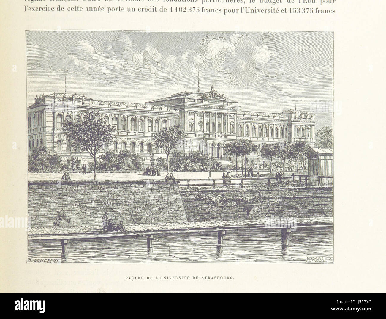 Dieses französische Werk, *L'Alsace; le Pays et ses habitants*, bietet eine detaillierte Beschreibung der Region Elsass und ihrer Bewohner. Es umfasst 386 Gravuren und 17 Karten, die einen umfassenden Überblick über die Geographie, Kultur und Geschichte der Region bieten. Stockfoto