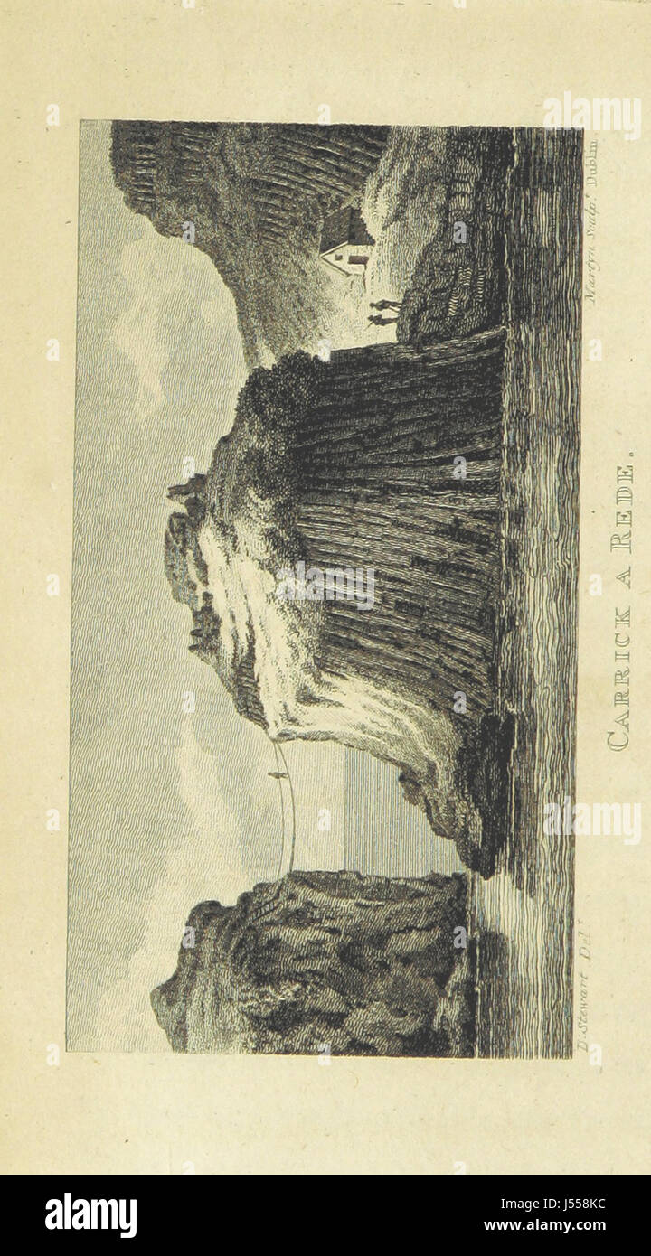 Die Giants Causeway; ein Gedicht Stockfoto