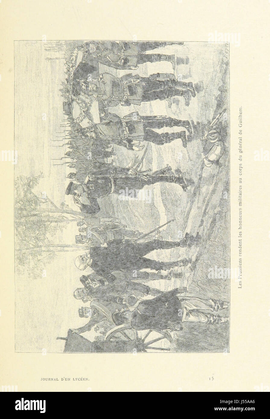 Die Zeitschrift Journal d'un lycÃ de 14 ans erzählt die Erfahrungen eines 14-Jährigen während der Belagerung von Paris 1870–1871 und bietet eine persönliche Perspektive auf den Deutsch-Französischen Krieg. Stockfoto