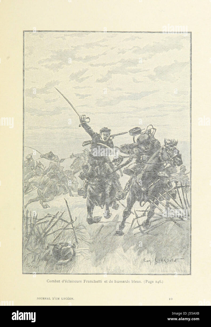 Dieser Titel bezieht sich auf eine Zeitschrift, die von einem 14-Jährigen während der Belagerung von Paris (1870–1871) geschrieben wurde und die die Schwierigkeiten dieser Zeit veranschaulicht. Das Werk umfasst 20 Gravuren und eine Karte, die eine persönliche Perspektive auf das historische Ereignis bietet. Stockfoto