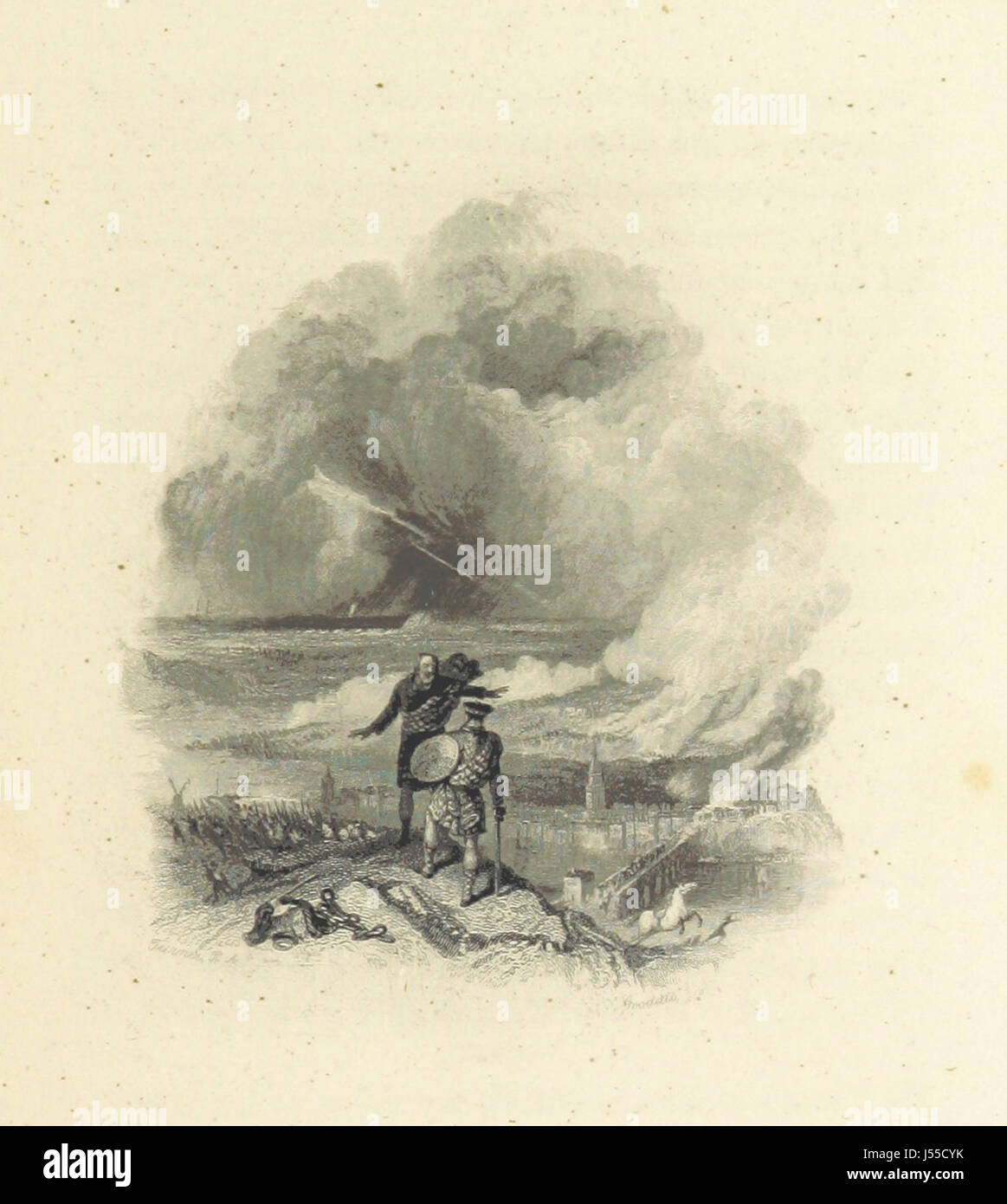 Diese Sammlung enthält die vollständigen poetischen Werke von Thomas Campbell, begleitet von einem Porträt und Vignetten von J. M. W. Turner. Das Werk hebt Campbellâ Beiträge zur Poesie des 19. Jahrhunderts hervor und enthält visuelle Illustrationen, die das poetische Erlebnis bereichern. Stockfoto