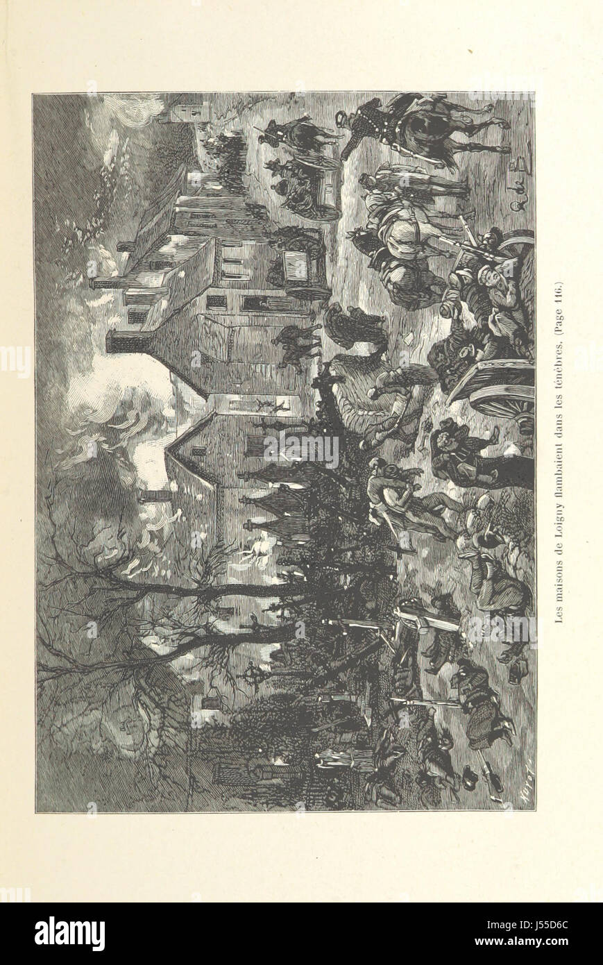Bild entnommen Seite 133 von "La Retraite Infernale, Armée De La Loire, 1870-1871... Ouvrage Illustré de 26 Gravuren... par Quesnay de Beaurepaire, et d ' une Carte, etc. " Stockfoto