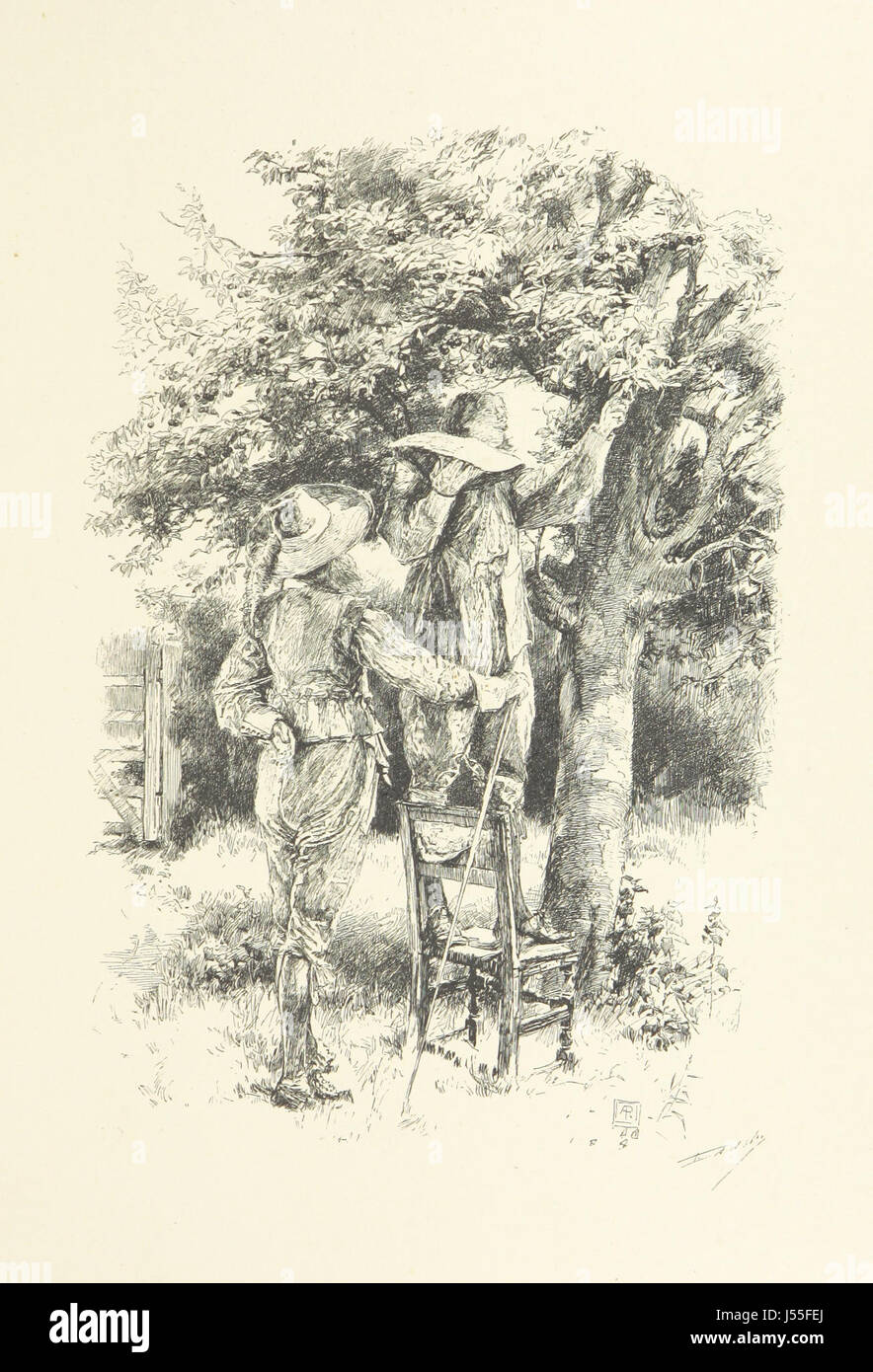 Eine Sammlung von Versen mit dem Titel „The Quiet Life“ mit Beiträgen verschiedener Autoren, eingerahmt von einem Prolog und Epilog von Austin Dobson und illustriert von E. A. Abbey und A. Parsons. Stockfoto