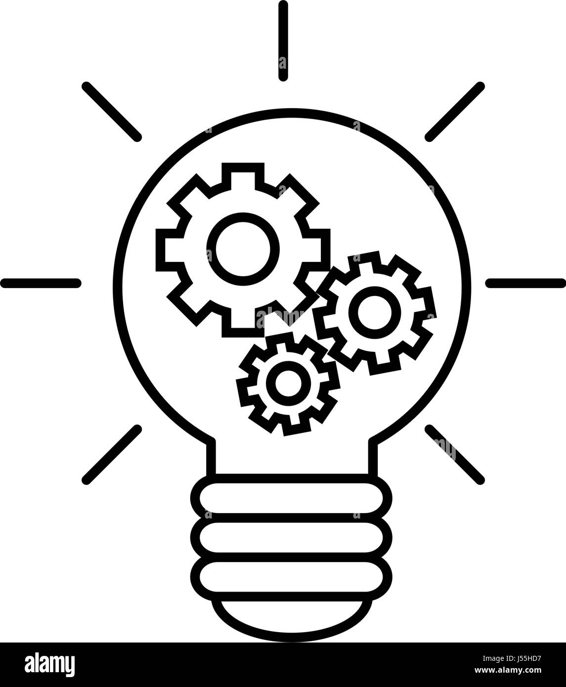 Große Idee Birne symbol Stock-Vektorgrafik - Alamy