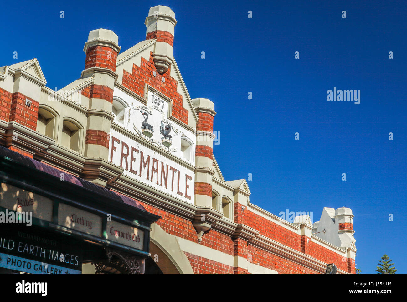 Der Hafen Stadt von Fremantle, Western Australia. Stockfoto