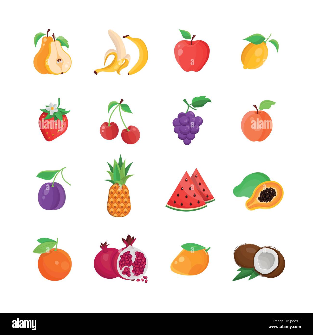 Naturkost - moderne Vektor Linie Icons set Stock Vektor