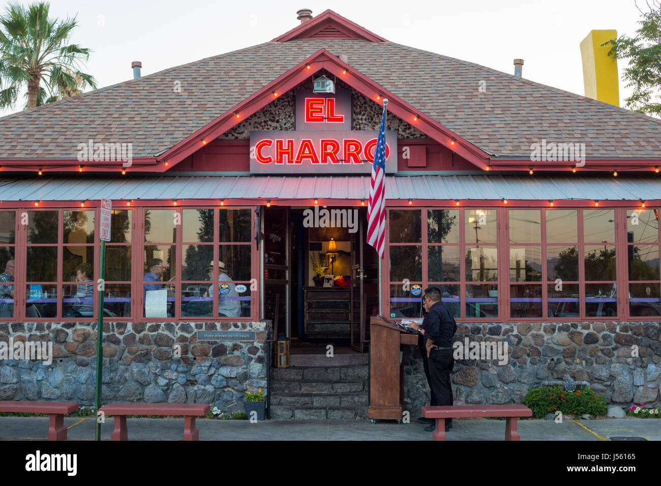 Tucson, Arizona - The El Charro-Café, ein beliebtes mexikanisches Restaurant verfügt über Sonoran-Stil kochen in einem hundert Jahre alten Haus. Stockfoto