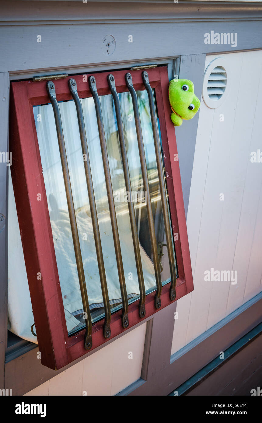nautische Bullauge, close-up Stockfoto