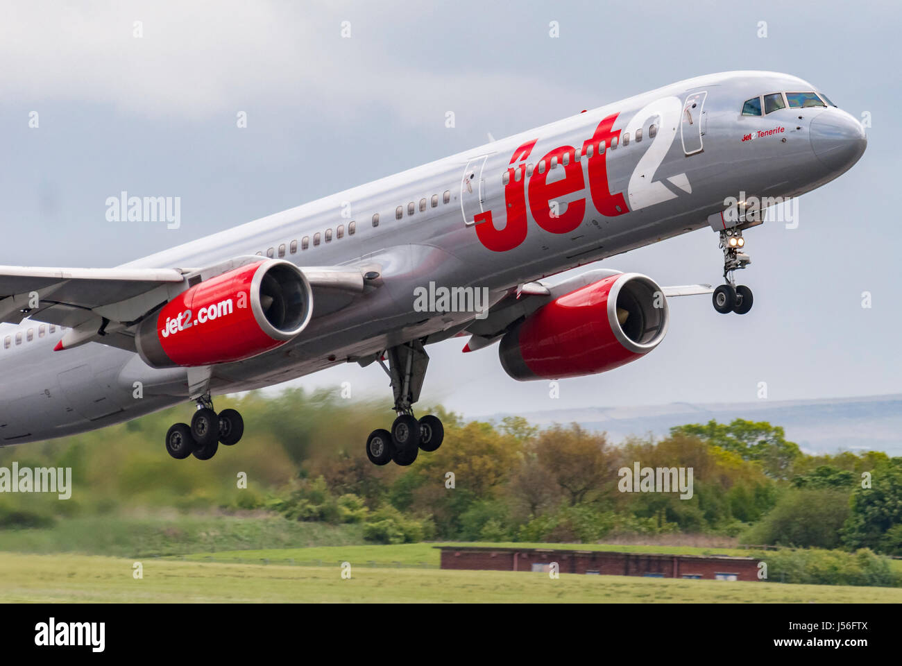 Jet2 Boeing abheben. Stockfoto