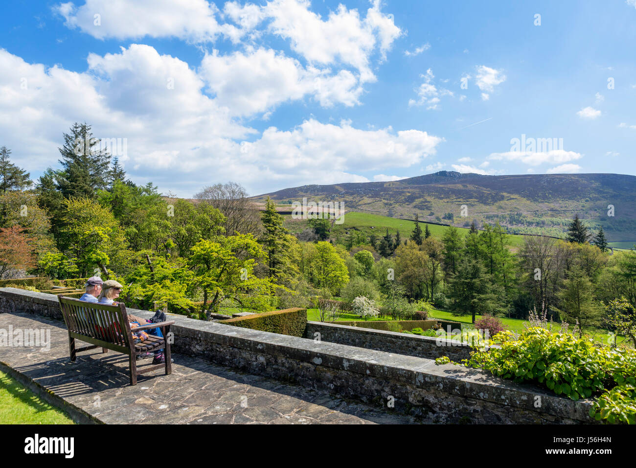 Parcevall Hall Gardens, in der Nähe von Appletreewick, Wharfedale, Yorkshire Dales National Park, North Yorkshire, England, UK Stockfoto