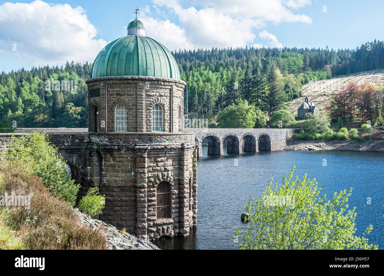 Garreg DDU Dam und Reservoir Elan Valley Mid Wales Stockfoto