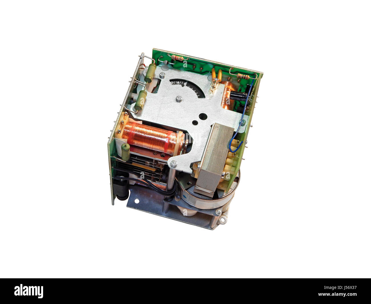 Controller zur Steuerung der Gas-Brenner. Isoliert auf weißem Hintergrund. Stockfoto