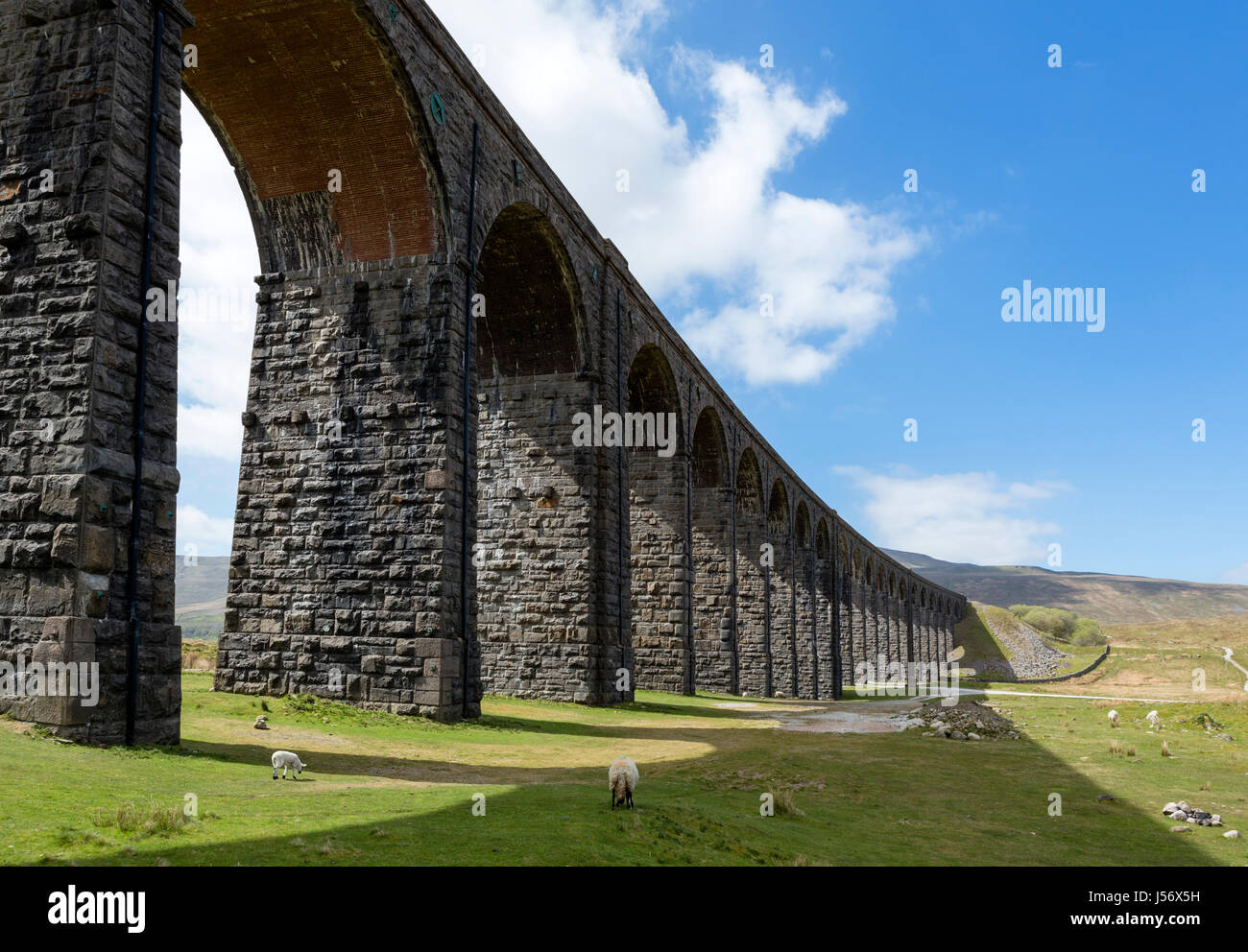 Ribblehead-Viadukt, Yorkshire Dales National Park, North Yorkshire, England, UK Stockfoto