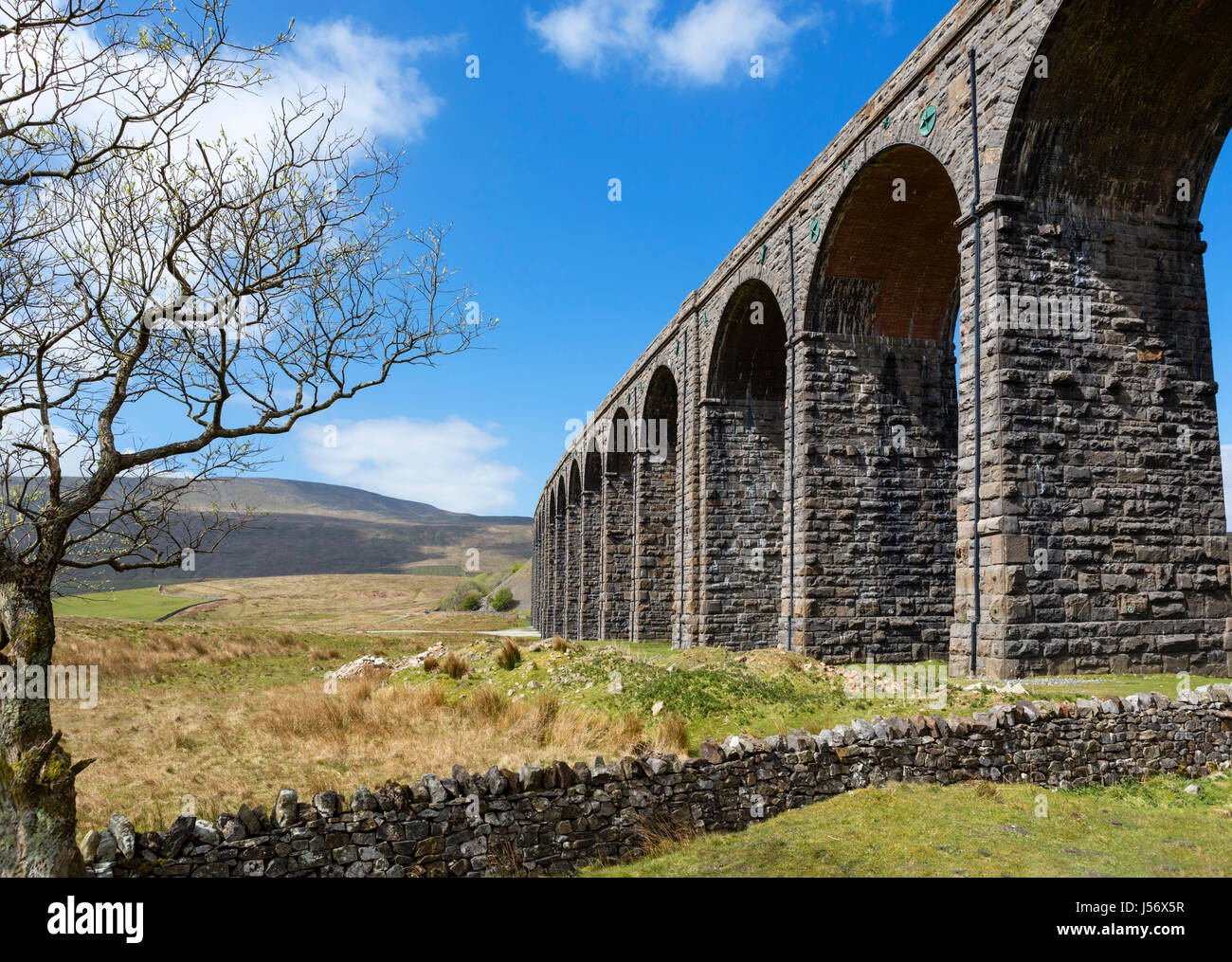 Ribblehead-Viadukt, Yorkshire Dales National Park, North Yorkshire, England, UK Stockfoto