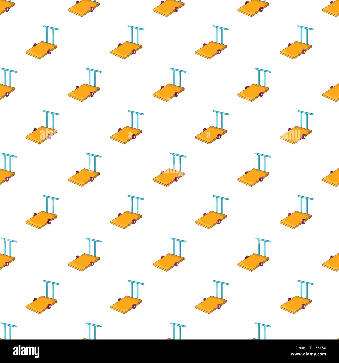 Hand-LKW-Muster, Cartoon-Stil Stock Vektor