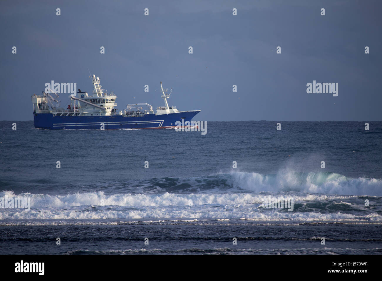 Isländische Angeln Schiff Stockfoto