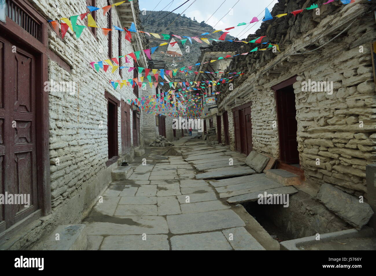 Das Dorf Marpha im unteren Mustang, Nepal Stockfoto