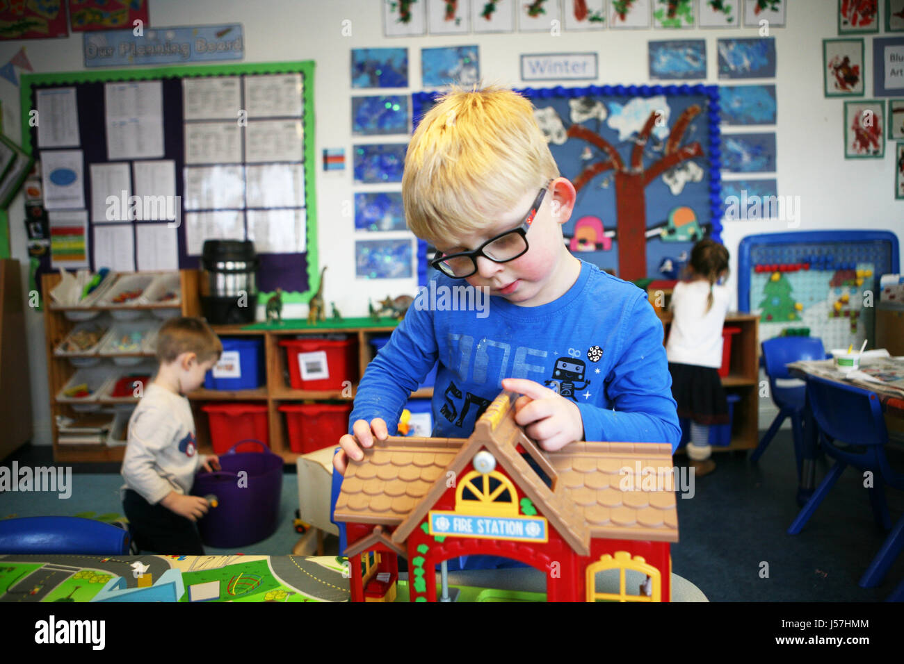 Rosehill Kindergarten, Bolton.  Eigentümer Jane Morrisey. Stockfoto
