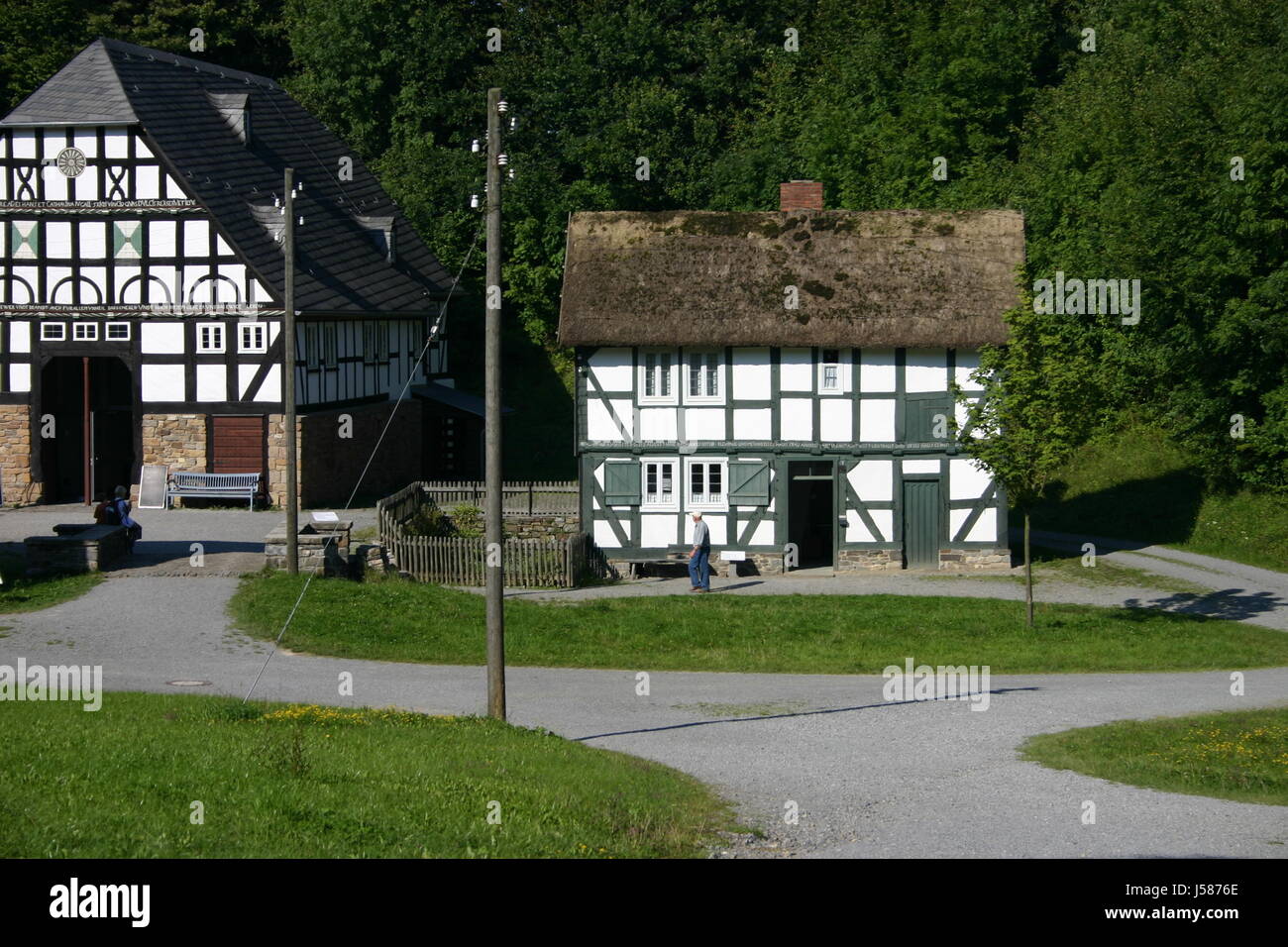 Sauerland-Dorf Stockfoto