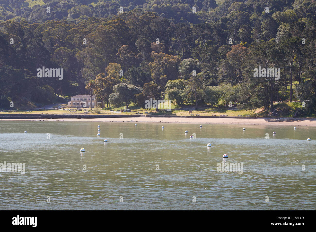 Ayala Cove, Angel Island, San Francisco. Stockfoto