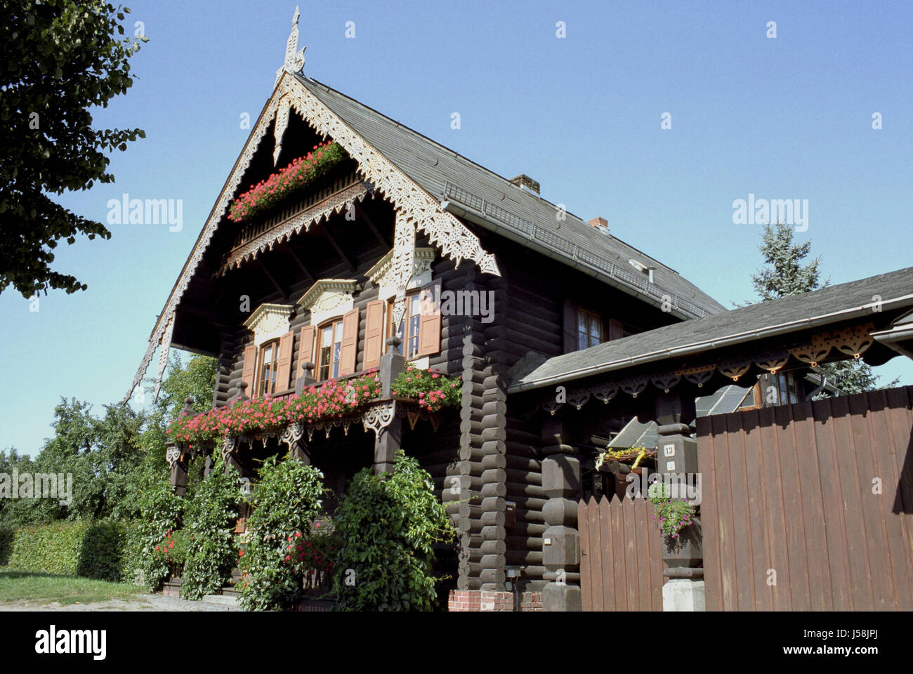 Potsdam Brandenburg Preußen Blockhäuser militärischen Kolonie Alexandrowka Neue Stockfoto