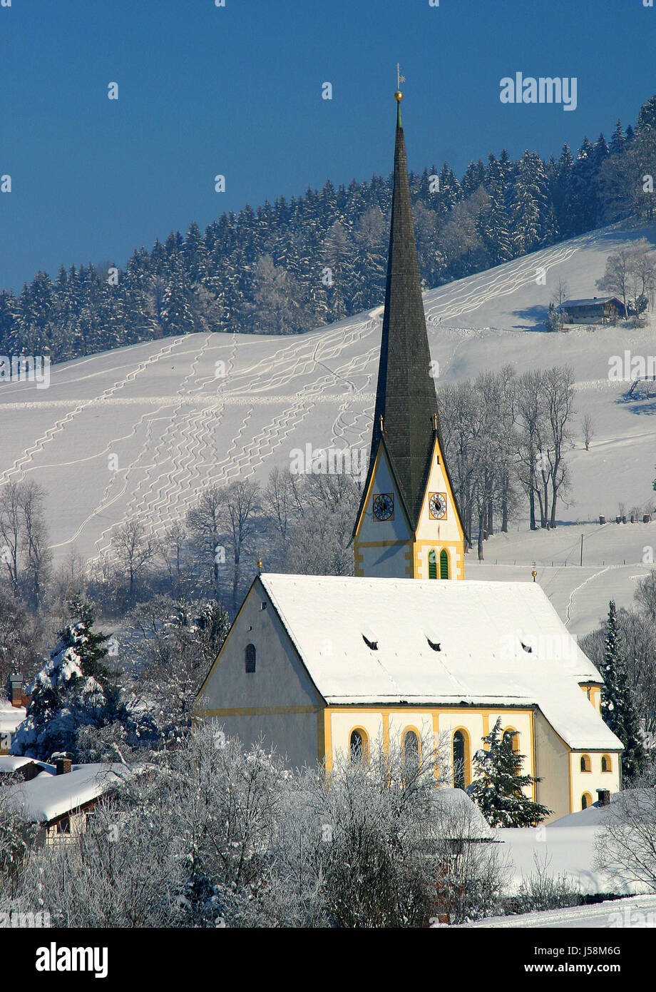 12:00 in Oberbayern Stockfoto