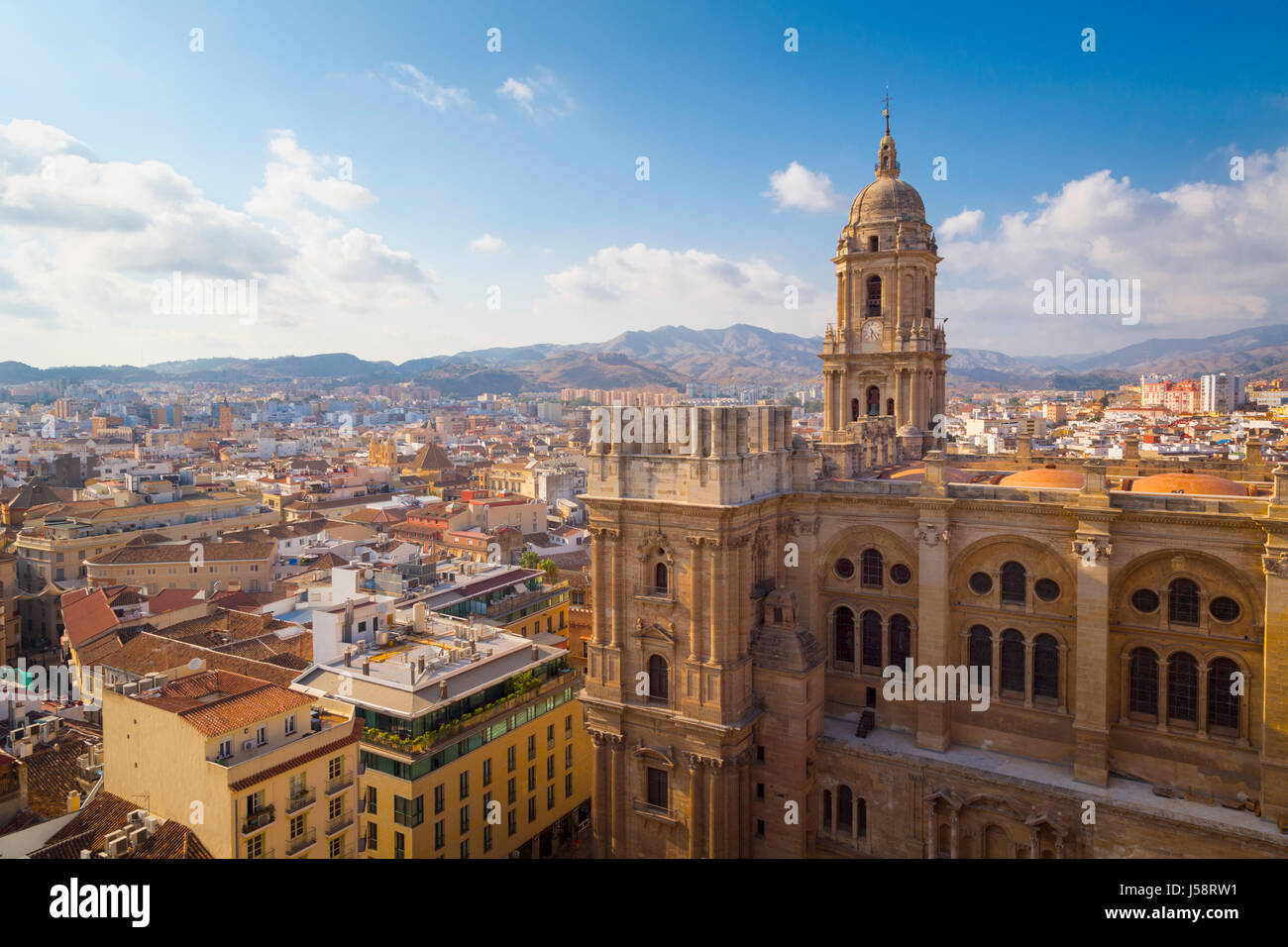 Malaga, Provinz Malaga, Costa Del Sol, Andalusien, Südspanien. Die Renaissance-Kathedrale. Volle spanische Name ist La Santa Iglesia Catedral Basilica Stockfoto