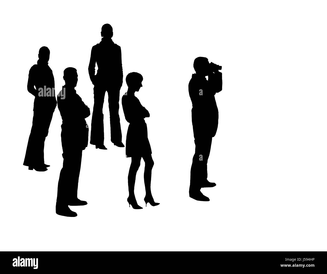 Frau Frauen Männer Mann schwarze dunkelhäutige kohlschwarze tiefschwarze leer europäischen kaukasischen Stockfoto