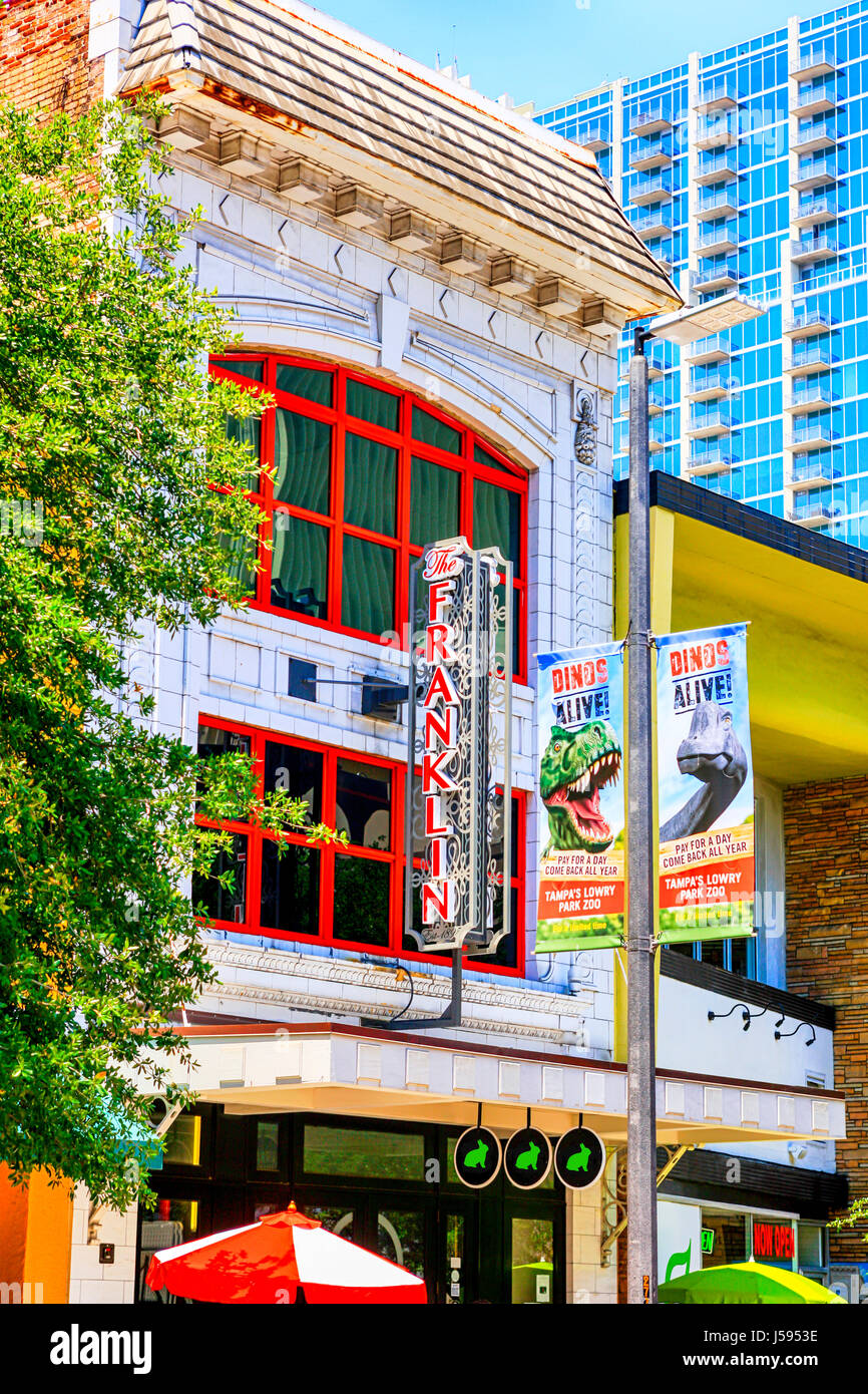 Das alte Franklin-Theater in der Innenstadt von Tampa FL Stockfoto