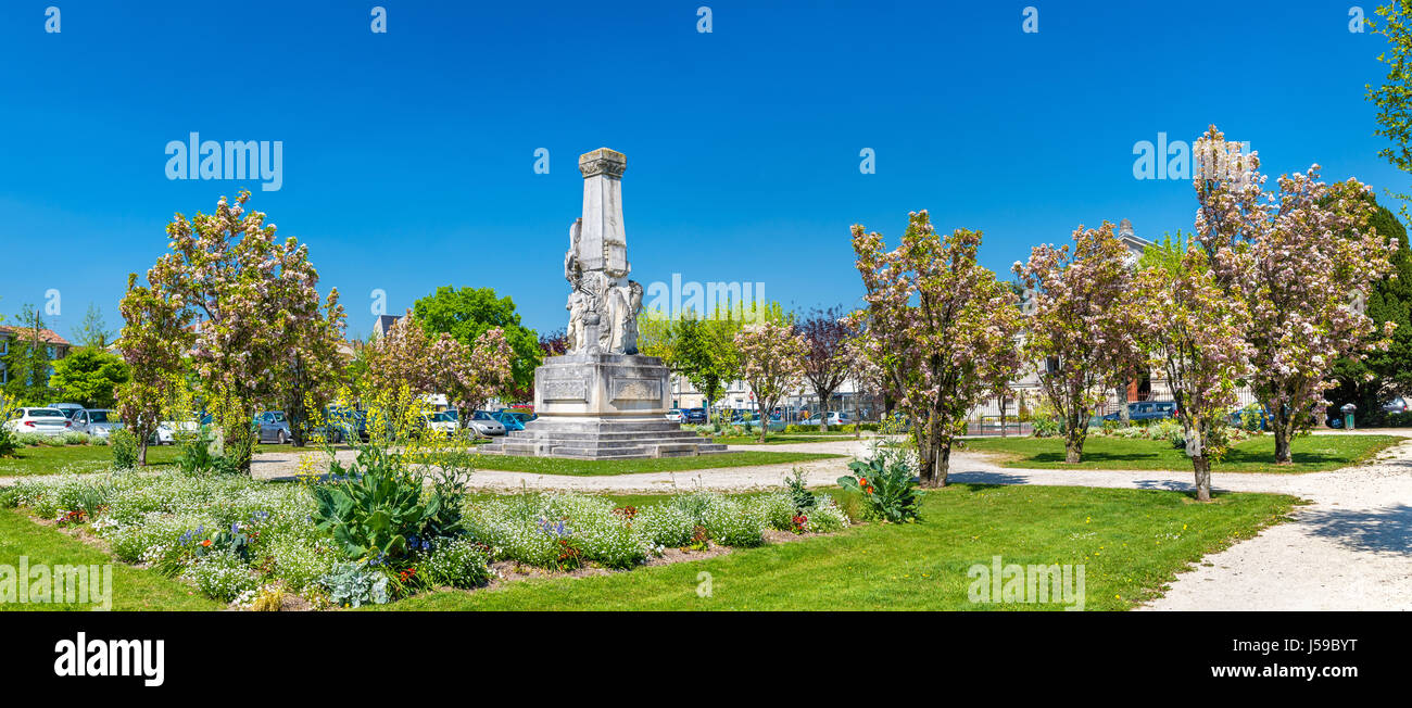 Denkmal für Edouard Martell Cognac, Frankreich Stockfoto