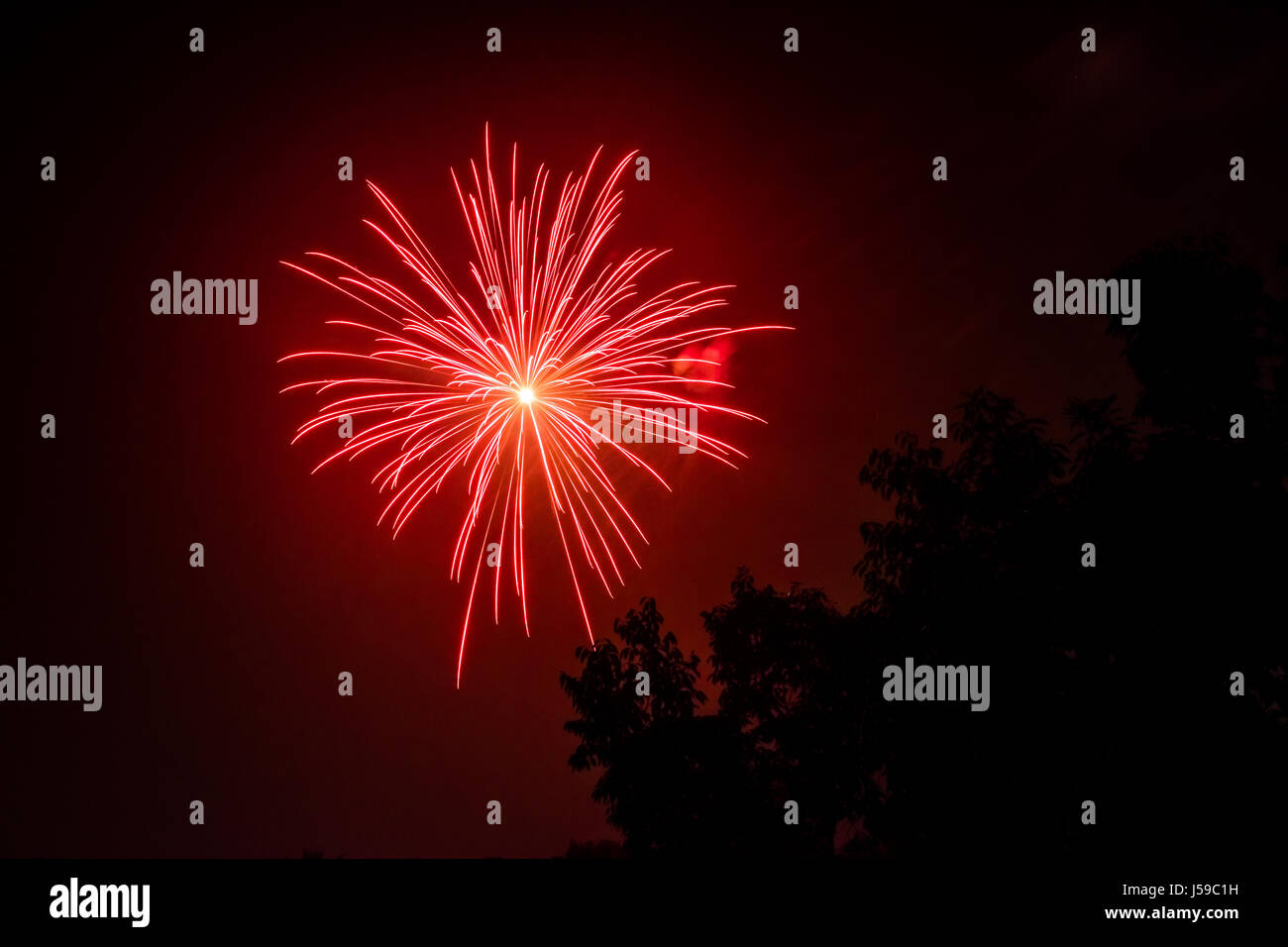 Feuerwerk Silvester 2015-2016 Stockfoto